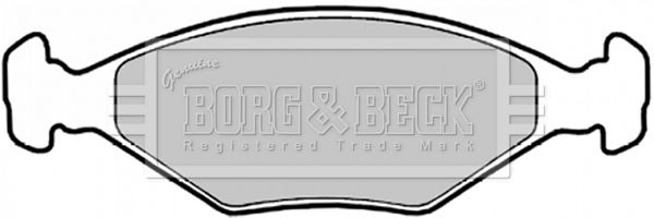 BORG & BECK Комплект тормозных колодок, дисковый тормоз BBP1426